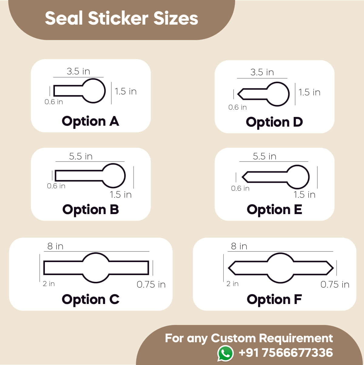 Seal Sticker - For Seal Proof Packing